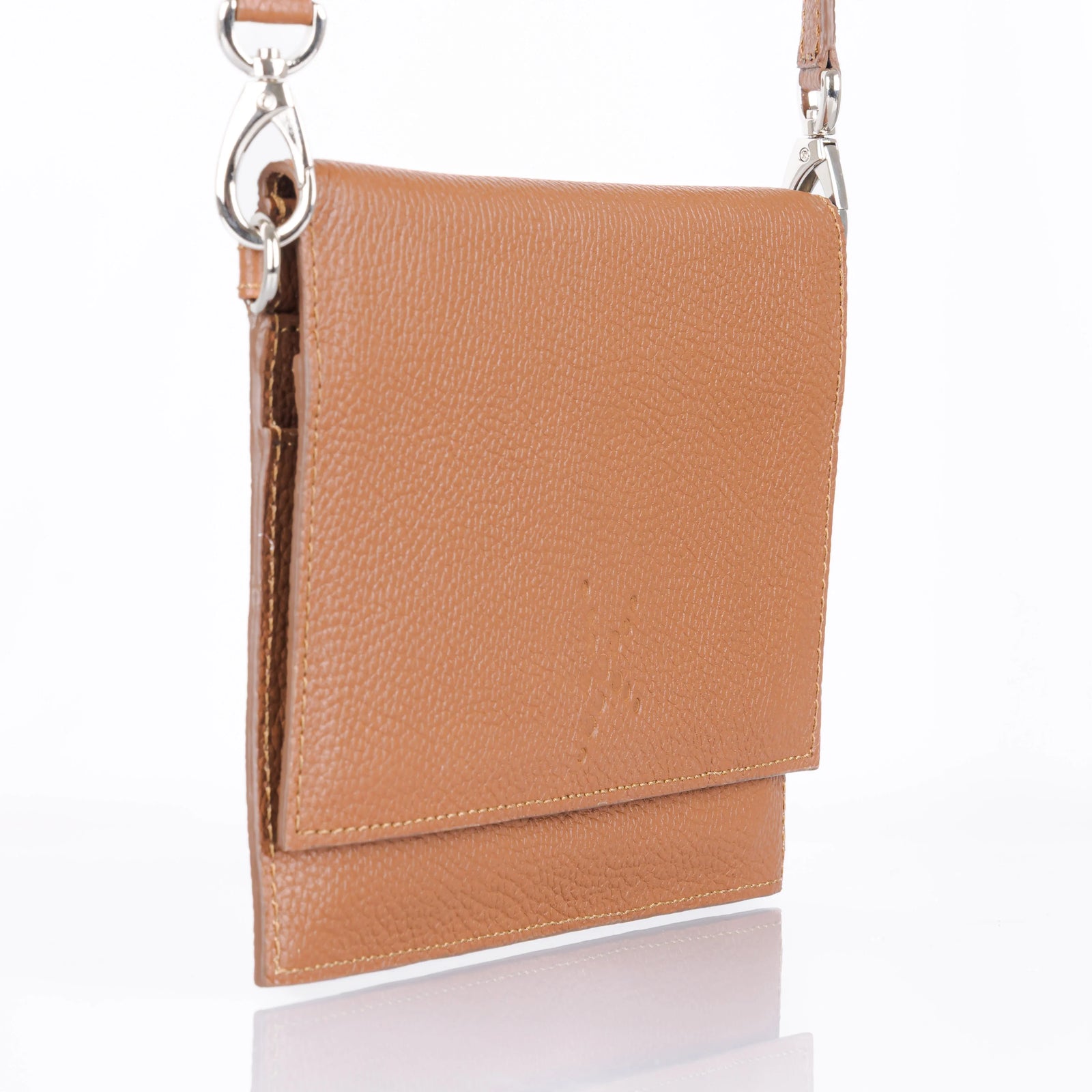 TriVersa Luxe - Passport Leather Trio: Passport Holder, Wallet, & Crossbody Clutch - Brown