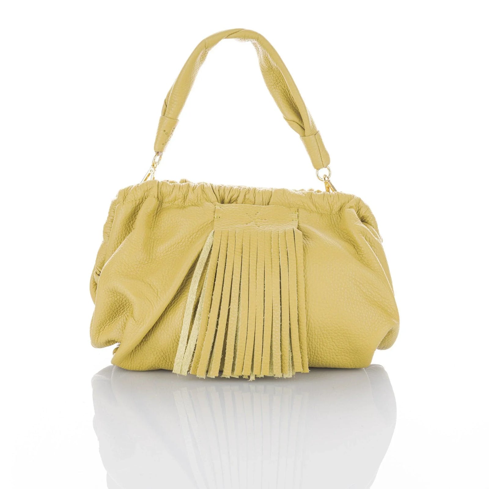 Vinaigrette Grain Leather Clutch Natalia Bag