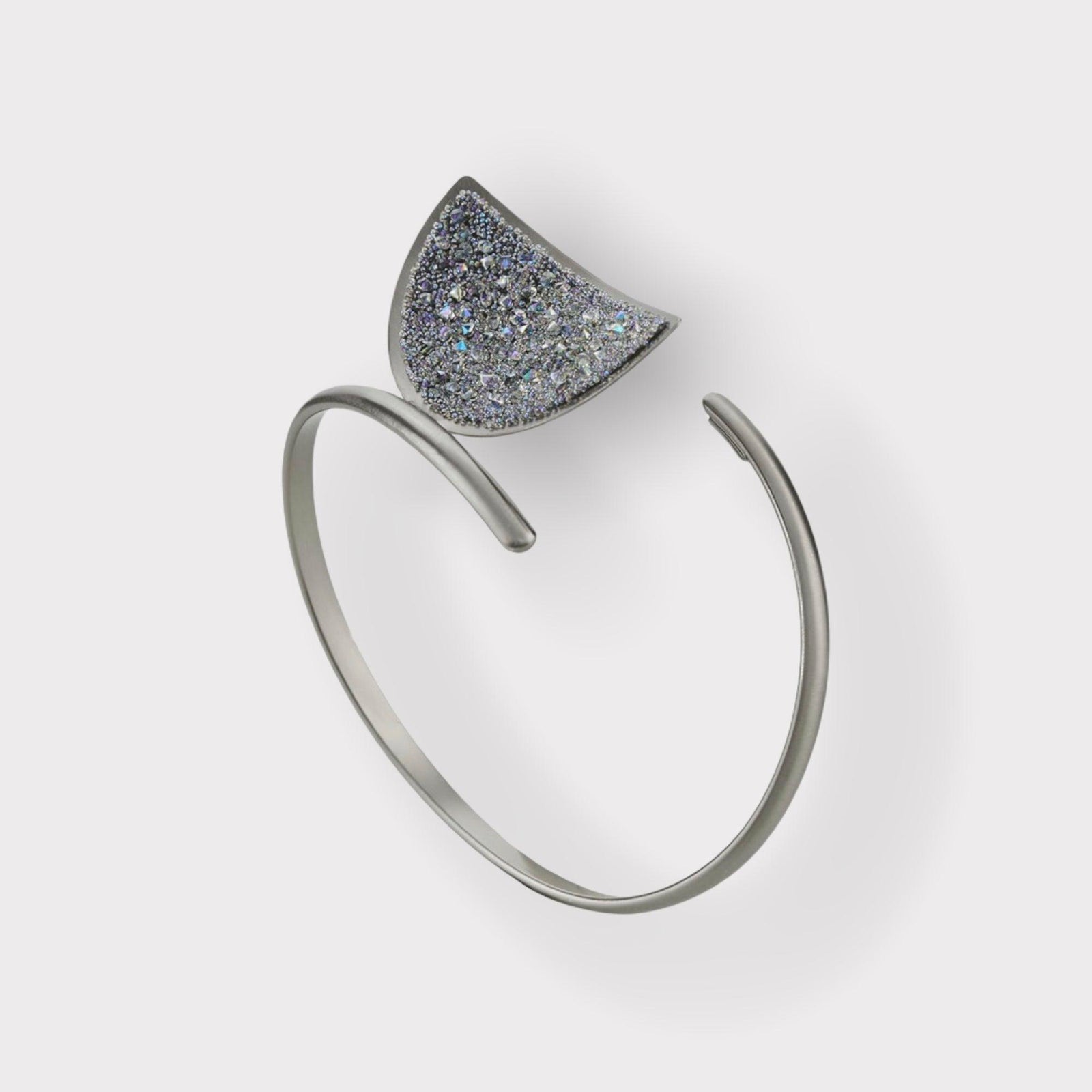 K.V. Enif Bracelet Gun Metal with Swarovski Crystals - Vita Isola