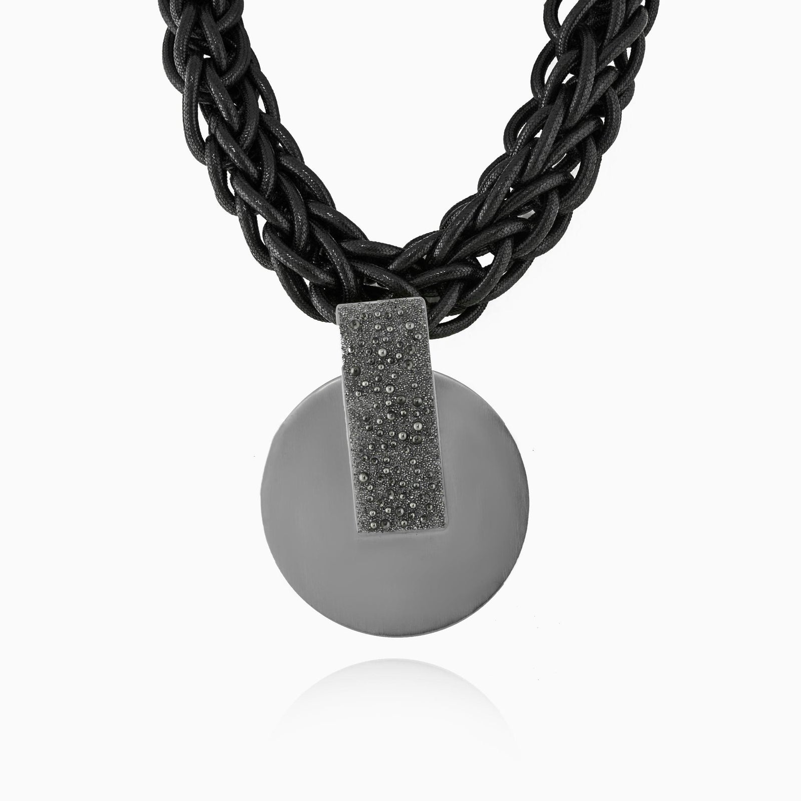 Rosette Gunmetal Necklace - Vita Isola