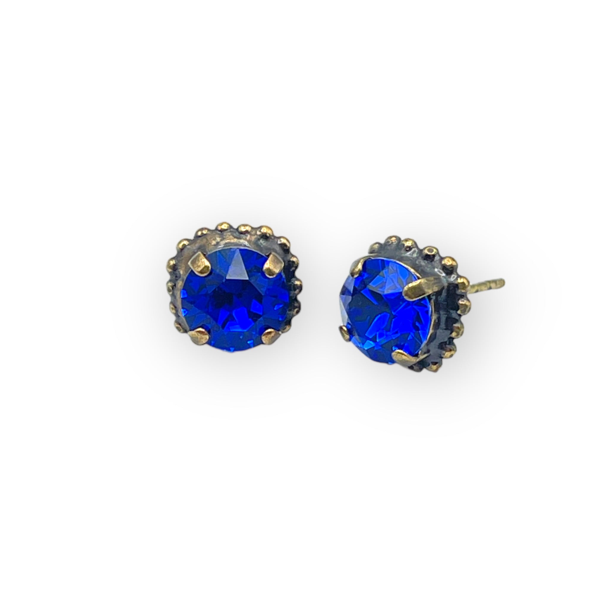 Admiral Blue Stone Stud Earrings