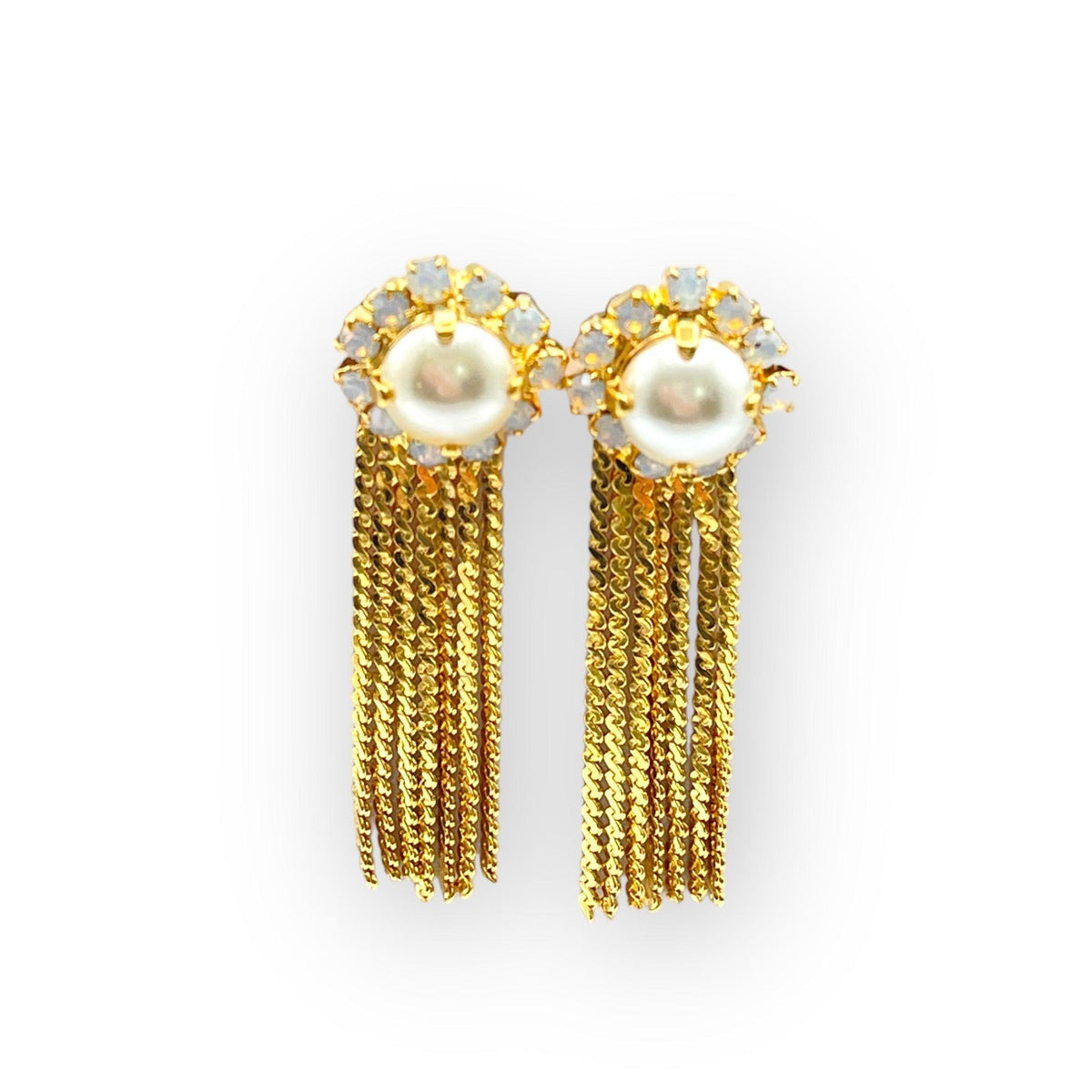 Bella Pearl Crystal Earrings - Vita Isola