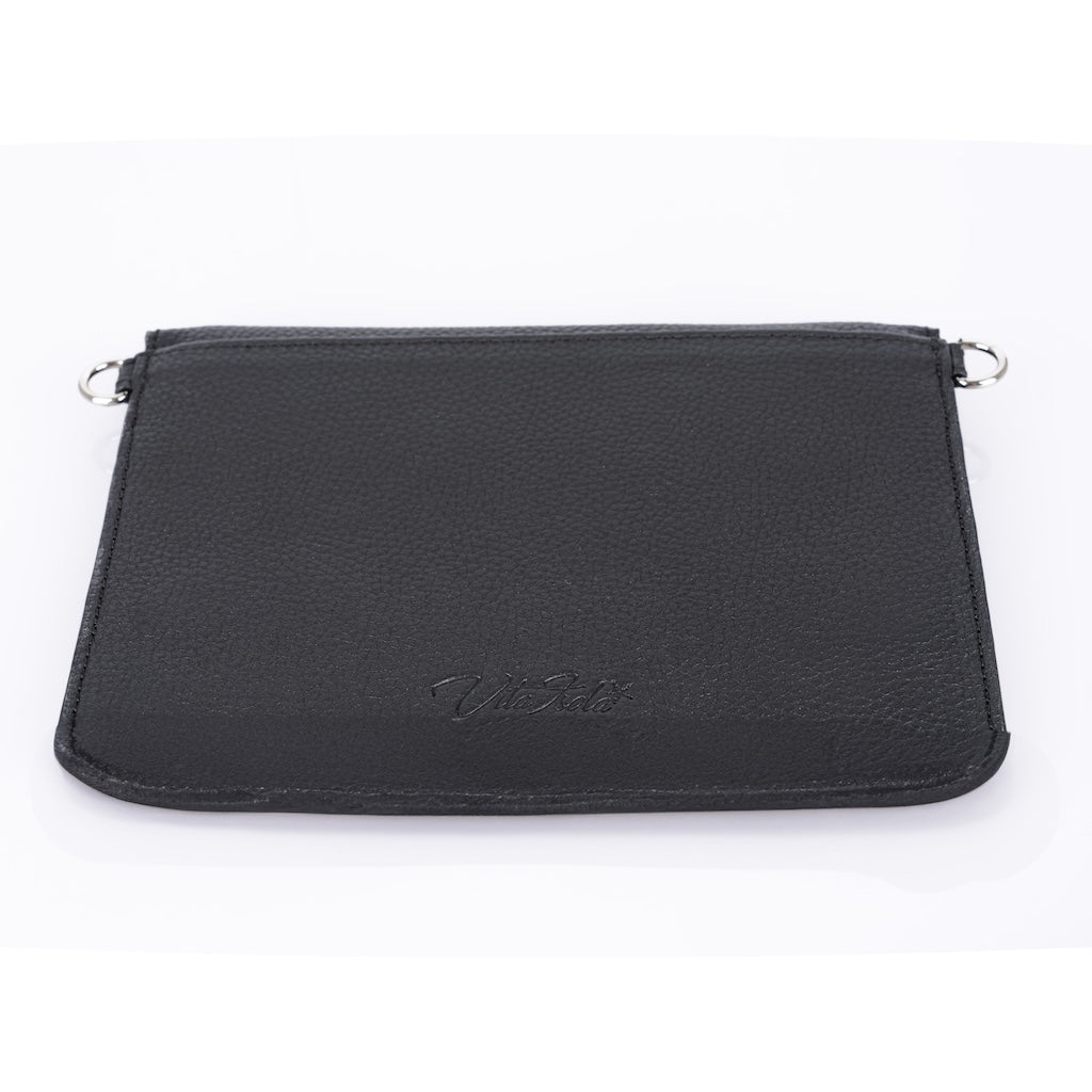 TriVersa Luxe - Passport Leather Trio: Passport Holder, Wallet, & Crossbody Clutch - Black