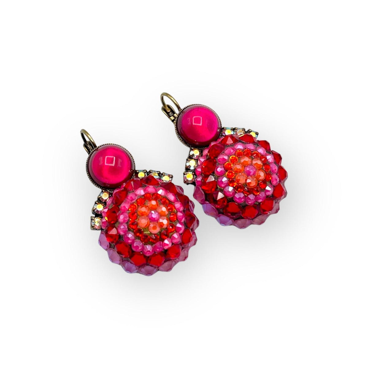 Orchid Crystals Earrings - Vita Isola