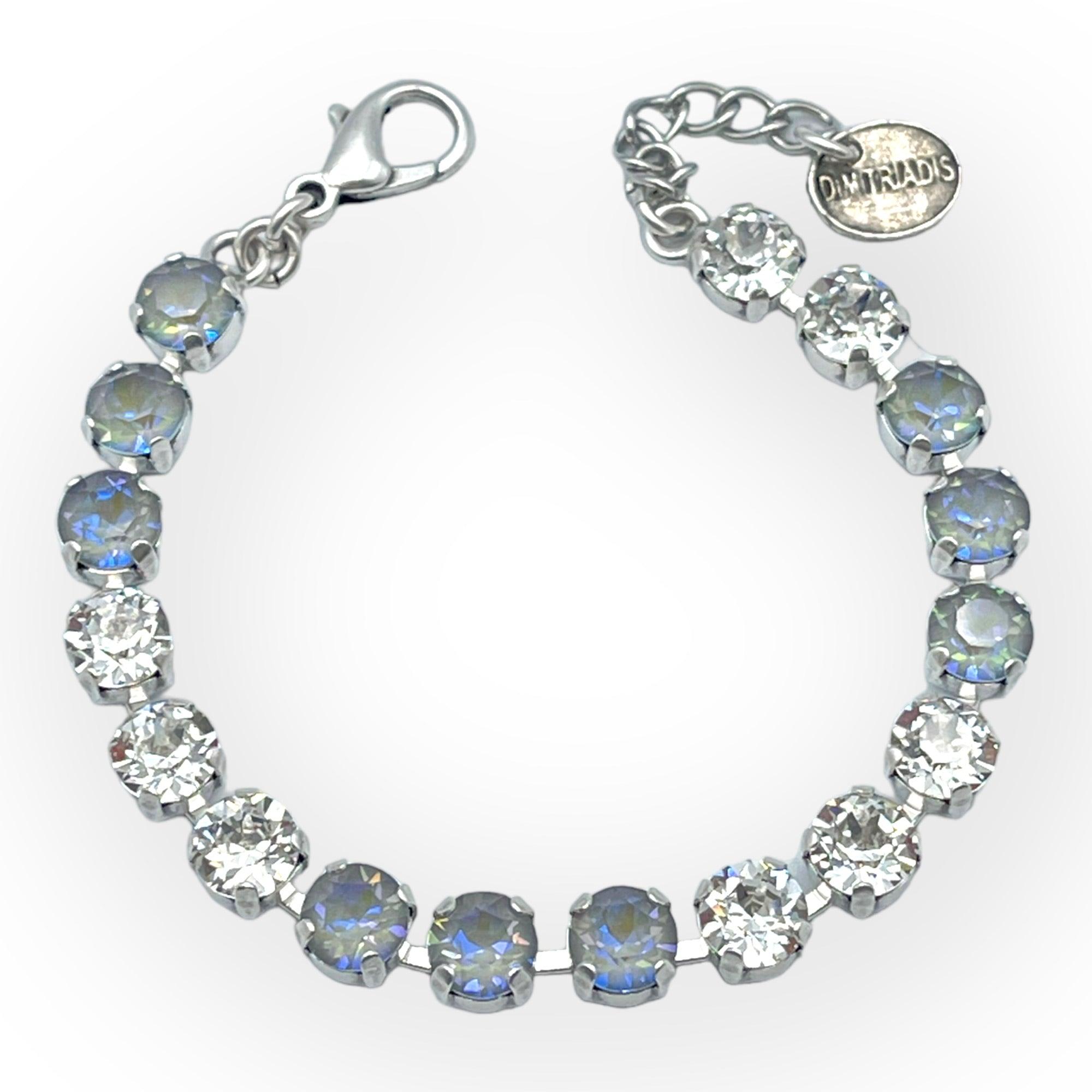 Silvana Mixed Grey Crystals Bracelet - Vita Isola