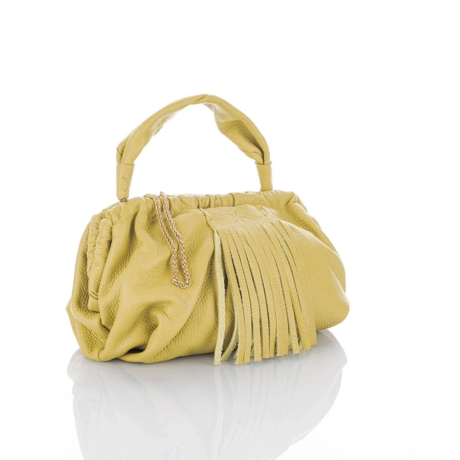 Vinaigrette Grain Leather Clutch Natalia Bag