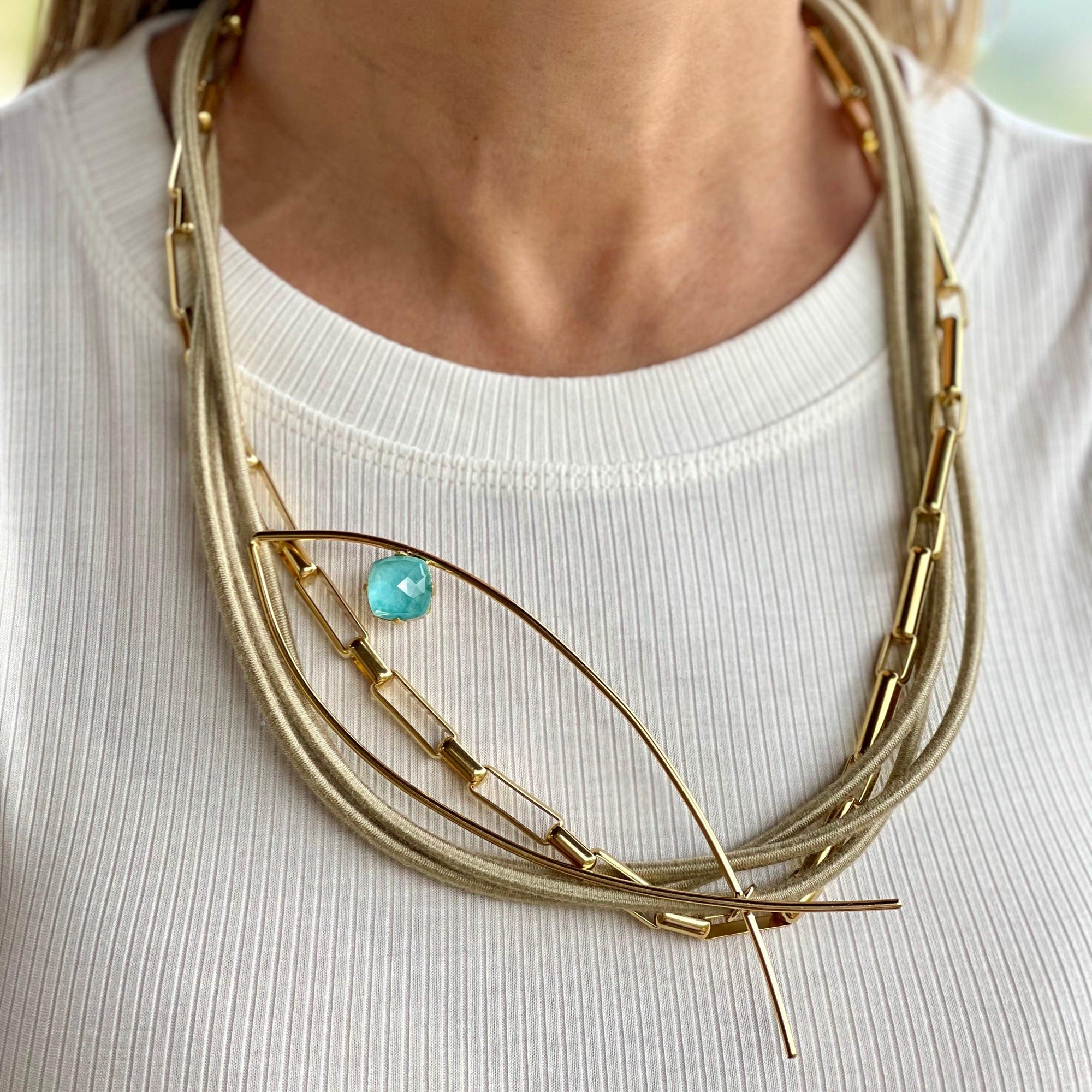 Aqua Short Necklace - Vita Isola