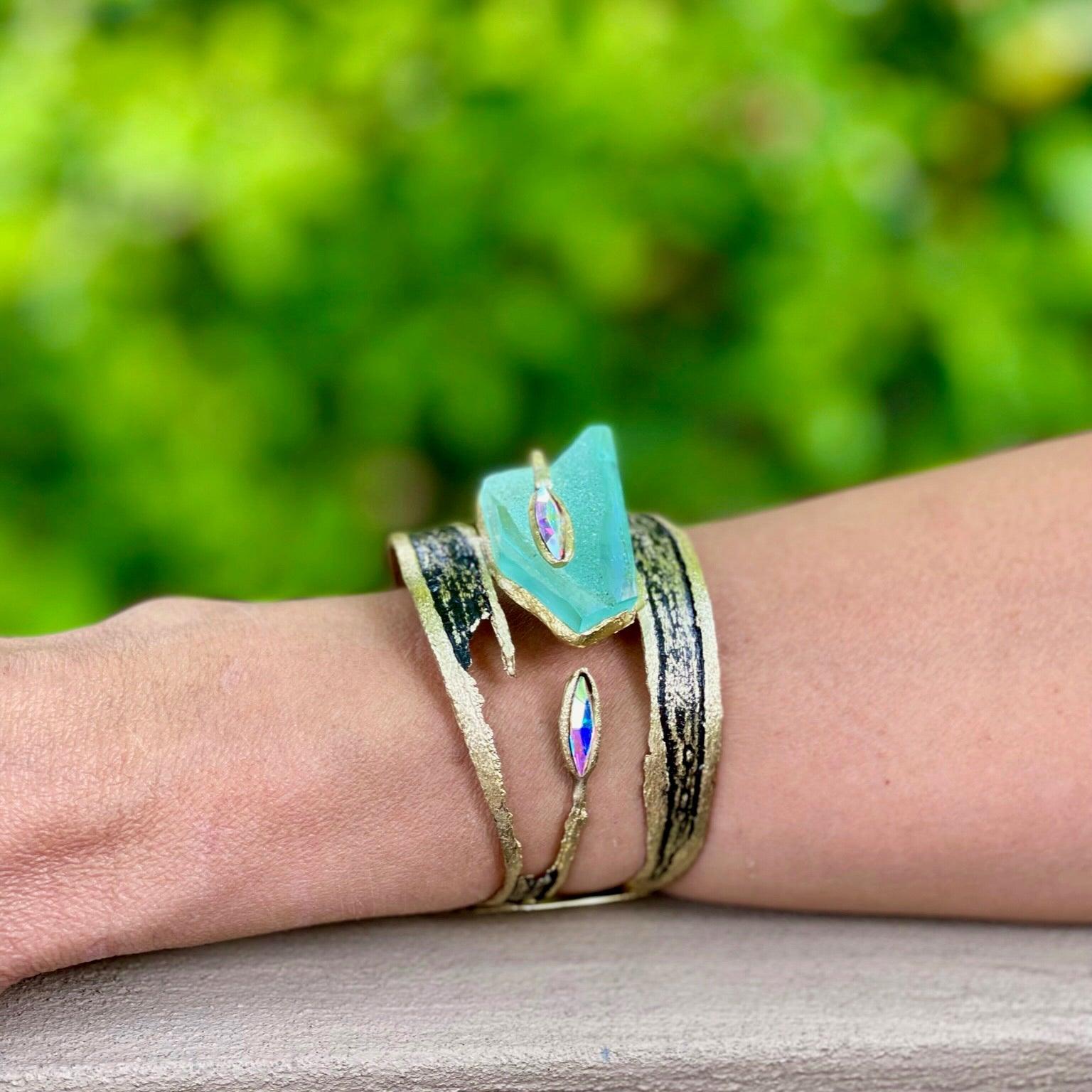 Hydra Bracelet with Aqua Stone - Vita Isola