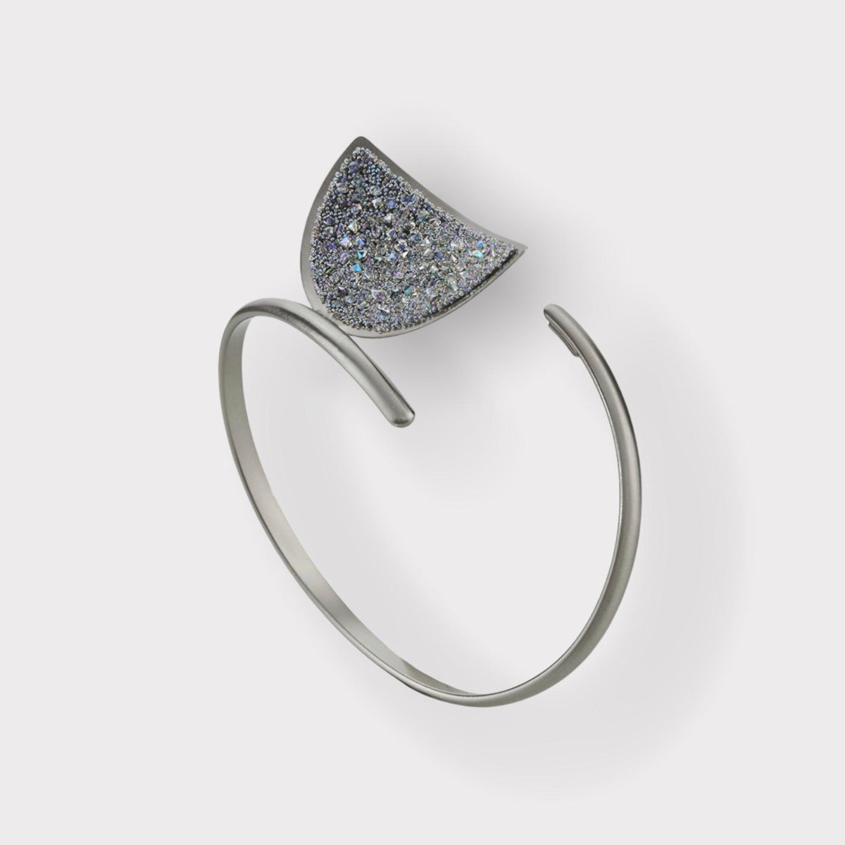 K.V. Enif Bracelet Gun Metal with Swarovski Crystals - Vita Isola