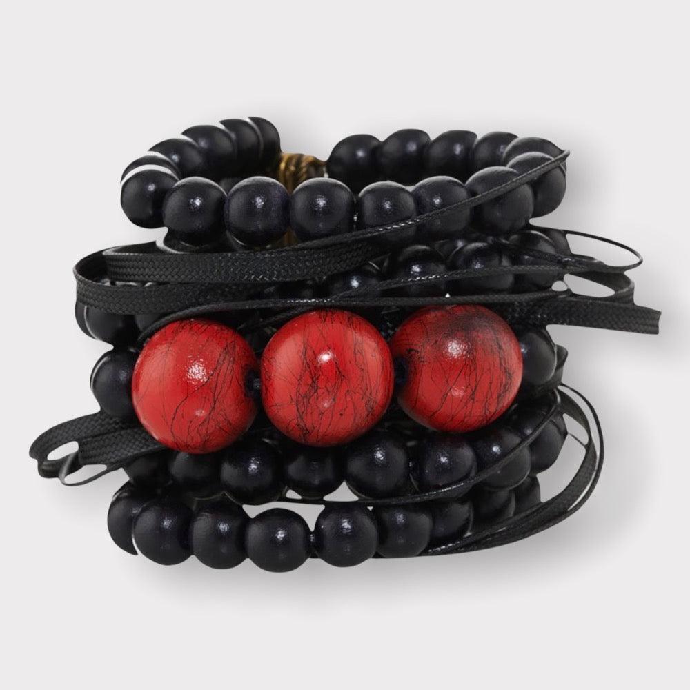 K.V. Origin Black & Red Bracelet - Vita Isola