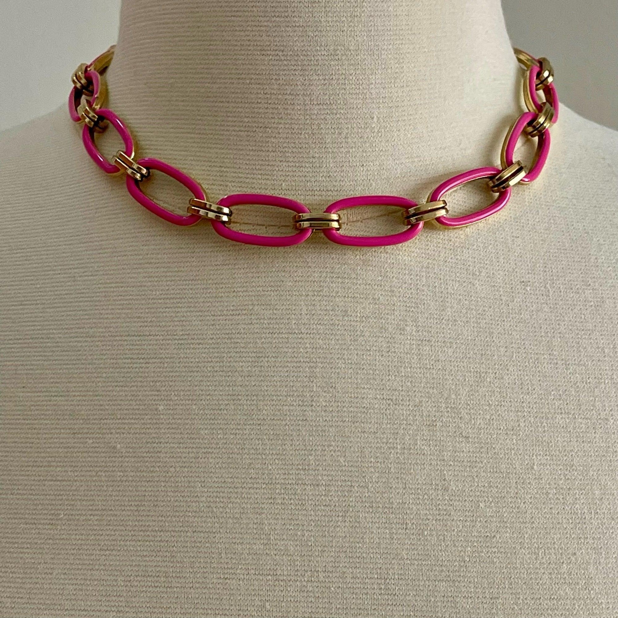 Pink & Yellow Reversible Necklace - Vita Isola