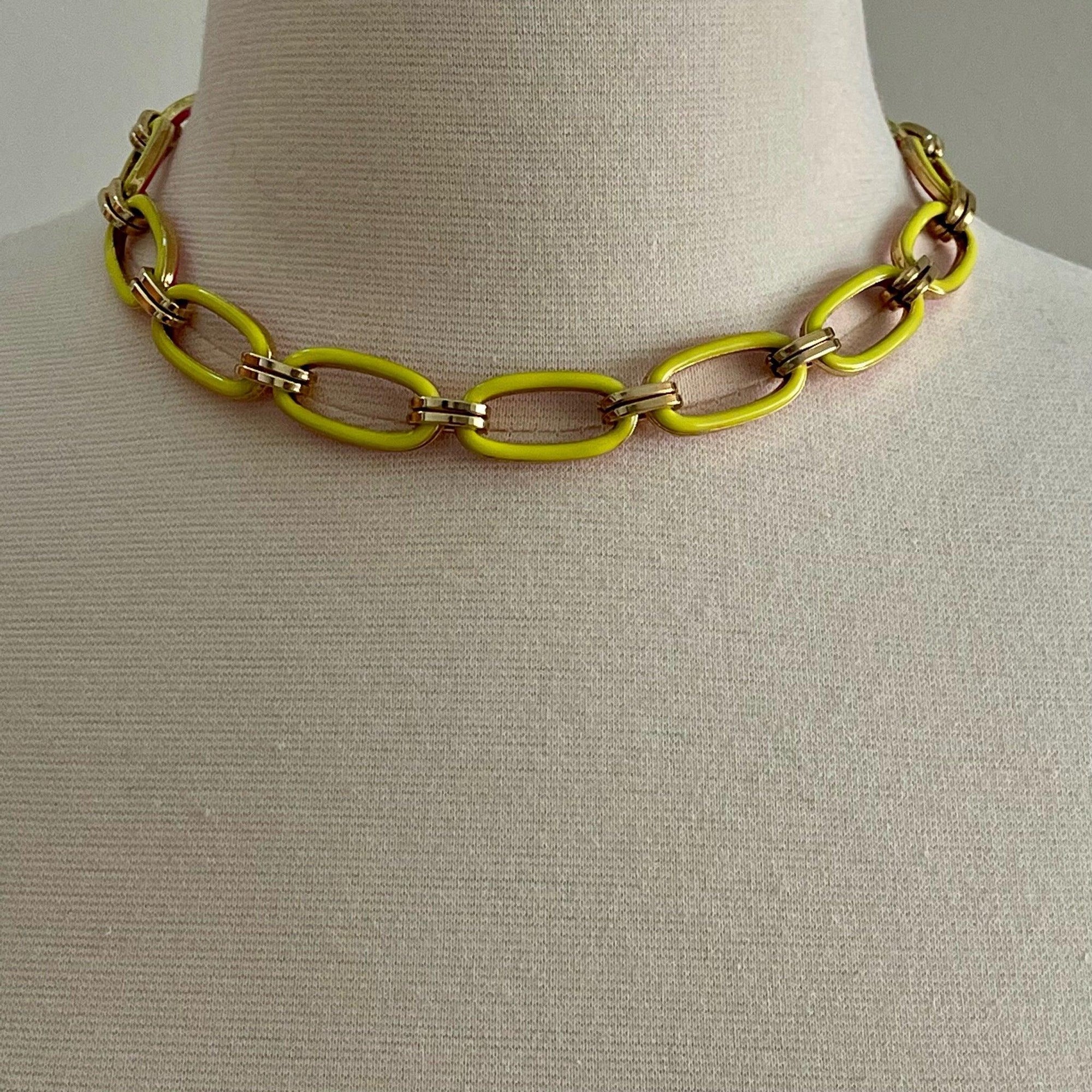 Pink & Yellow Reversible Necklace - Vita Isola