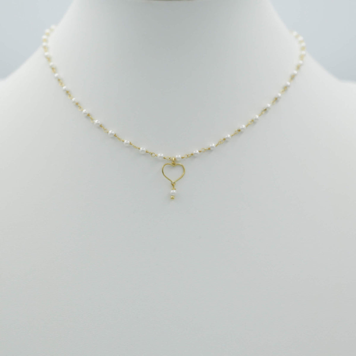 Octavia Multi Charm Necklace with Pearl and Glass