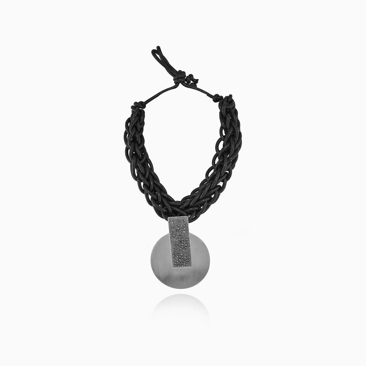 Rosette Gunmetal Necklace - Vita Isola