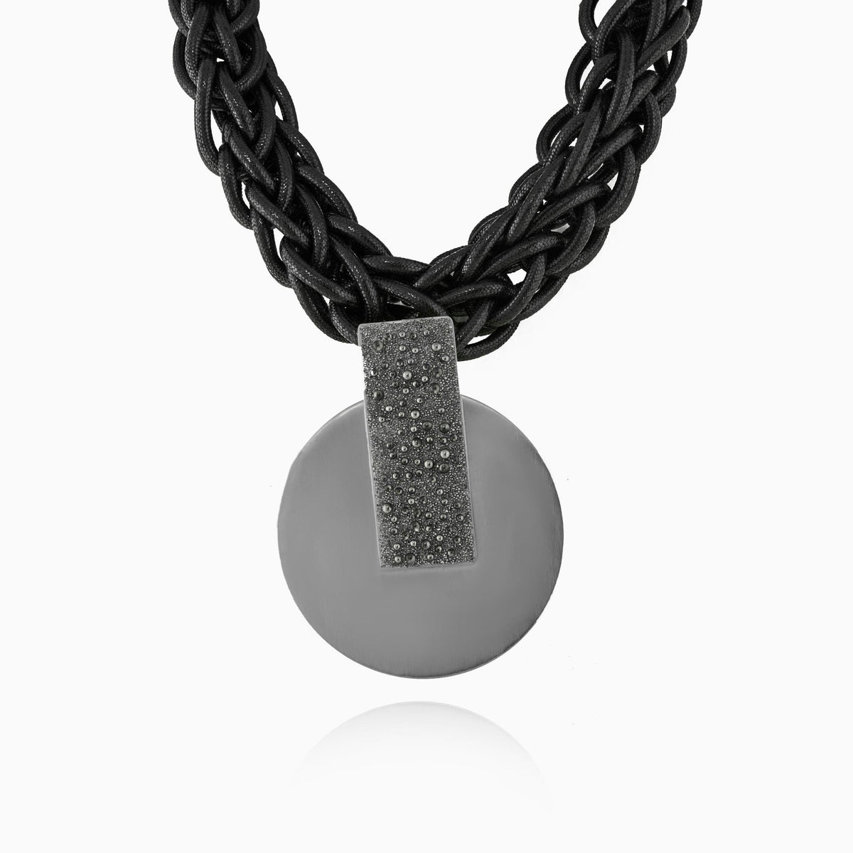 Rosette Gunmetal Necklace - Vita Isola