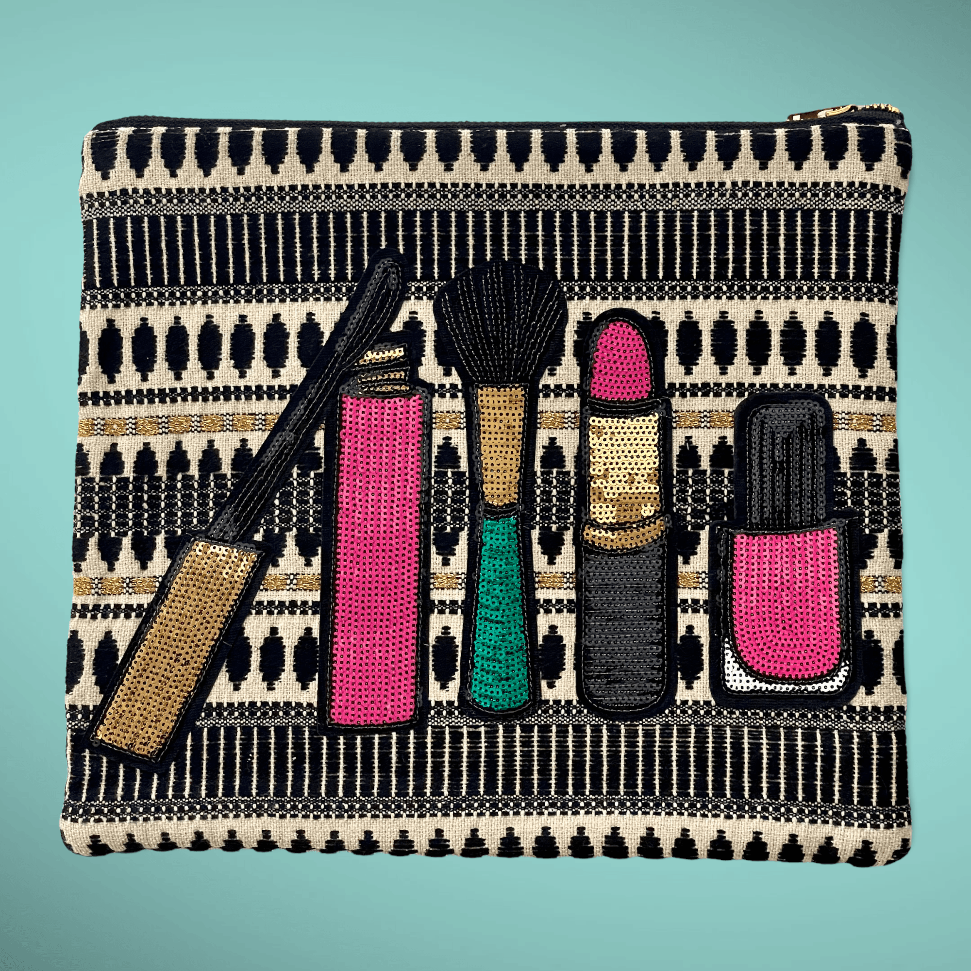 Sequin Makeup Patches Travel Pouch - Vita Isola